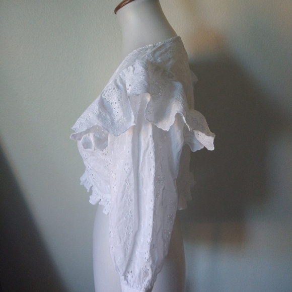 Playa Lucila Ruffle Eyelet Top - Picture 6 of 11